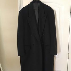 Men’s 100% Wool winter long trenchcoat